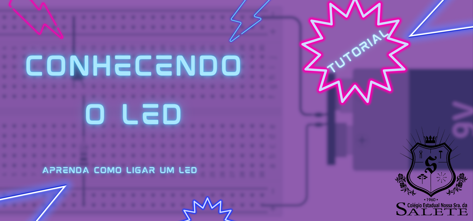 #pracegover: Aprenda a Ligar um LED