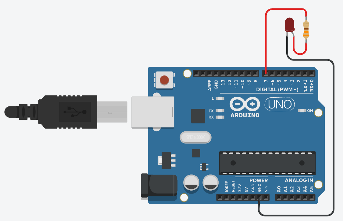 #pracegover: Aprenda a Ligar um LED utilizando um Arduino